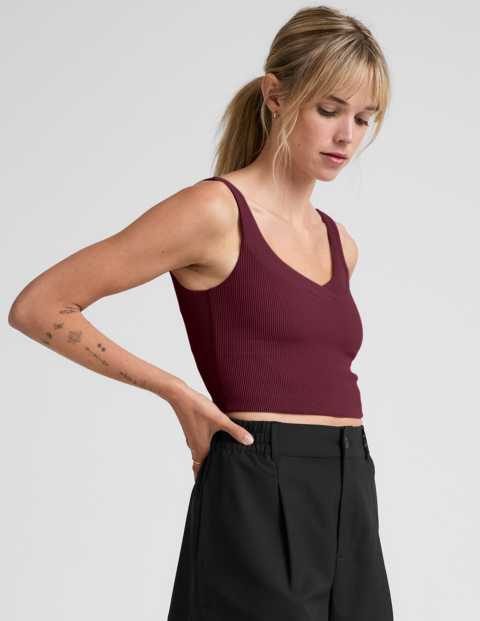 Beyond Yoga Impulse Ribbed Cropped Tank