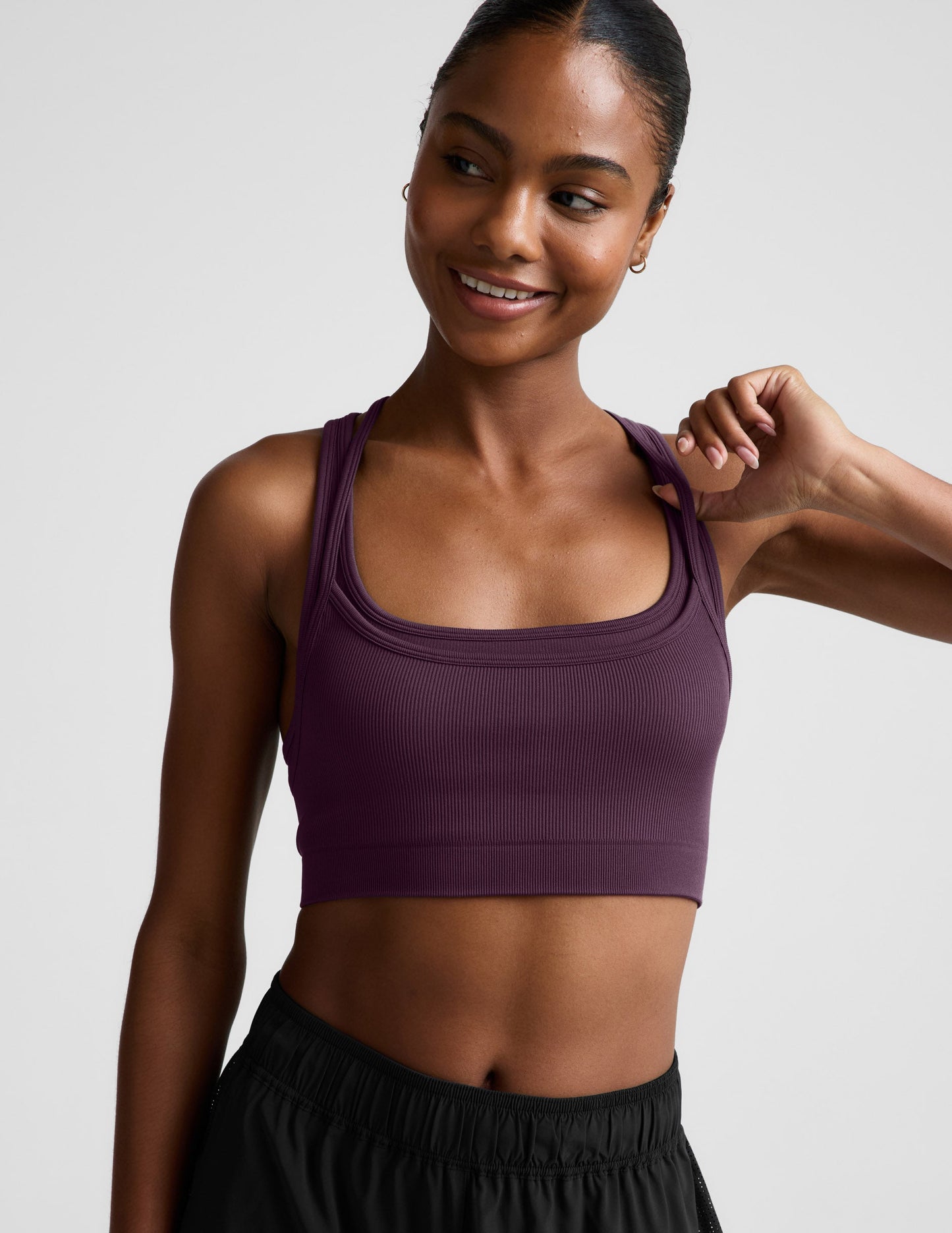 Beyond Yoga Seamless Moves Layered Bra