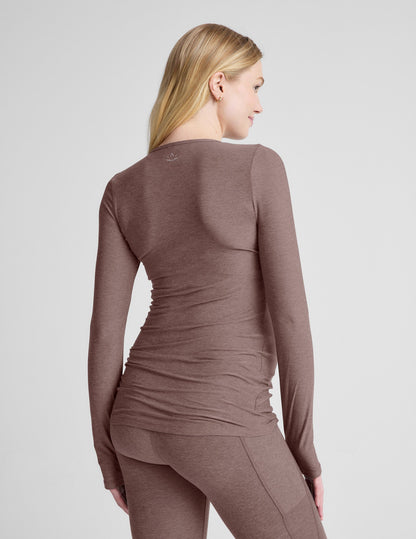 Beyond Yoga Featherweight Count On Me Maternity Crew Pullover
