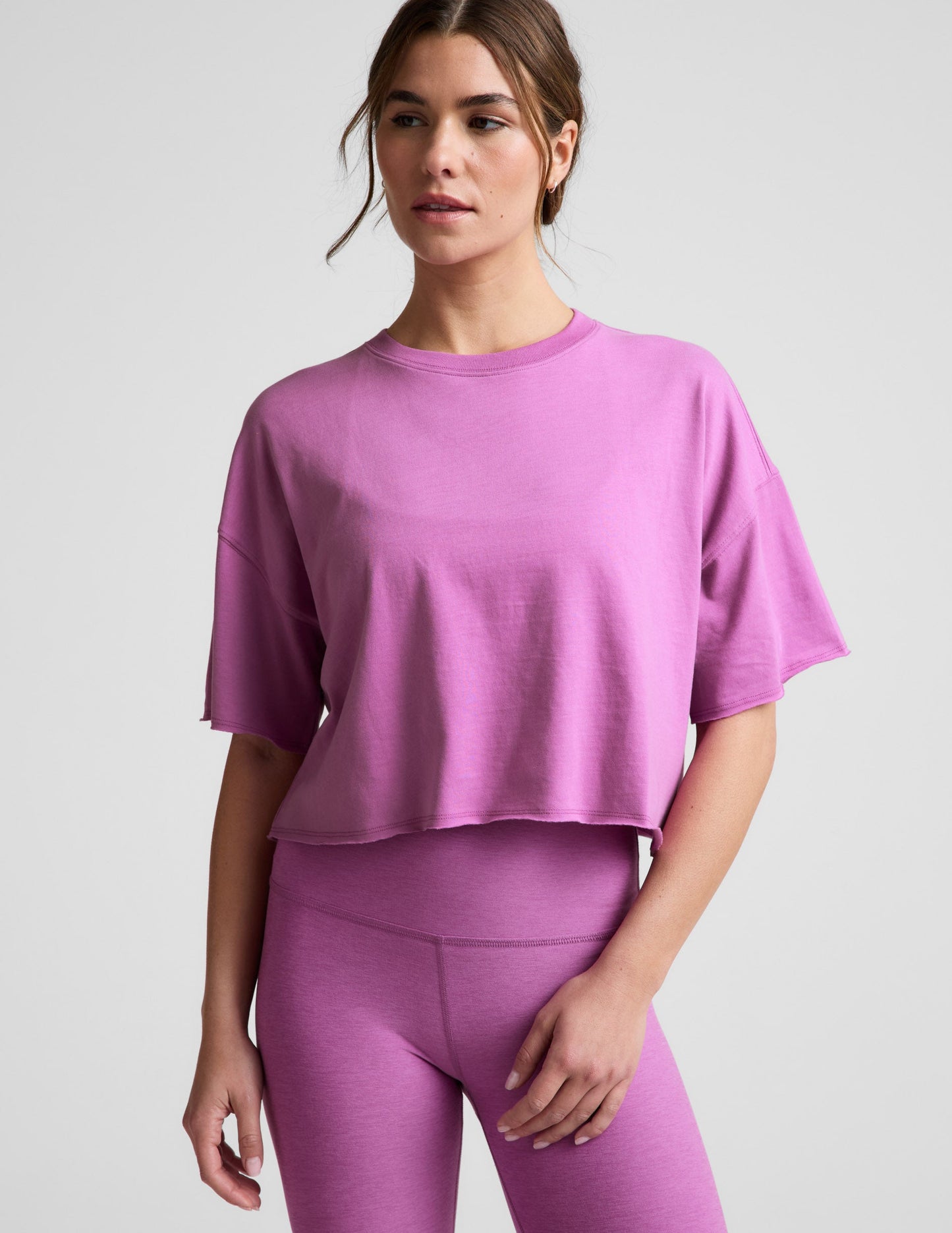 Beyond Yoga SoftKnit Better Than Ever Cropped Cotton Tee