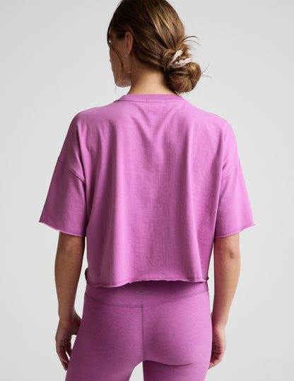 Beyond Yoga SoftKnit Better Than Ever Cropped Cotton Tee