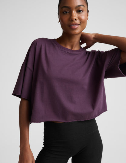 Beyond Yoga SoftKnit Better Than Ever Cropped Cotton Tee